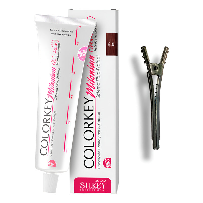 Tinta Silkey Colorkey Milenium 120g + Clip Pinza Plástica 6.4
