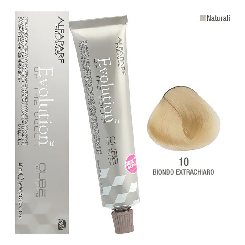 Tinta Evolution Alfaparf 10 Naturali Biondo Extra Chiaro Sin Tono