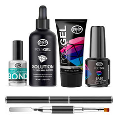 Kit Polygel Gnp Con Primer Bond Y Pincel Aplicador