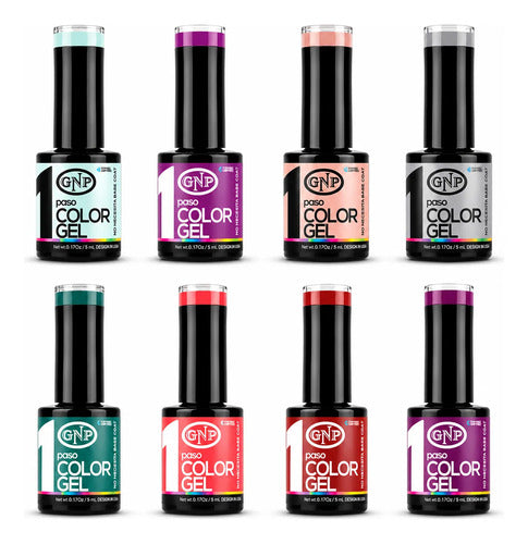 8 Esmaltes Semipermanentes Gel Uv/led Gnp De 1 Paso