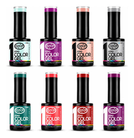 8 Esmaltes Semipermanentes Gel Uv/led Gnp De 1 Paso