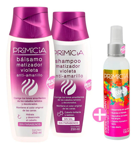 Pack Shampoo Y Acondicionador Matizador Violeta Primicia