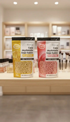 Cera Depilatoria En Perlas Gnp 250gr. Rosa. Piel Sensible. Sistema Español