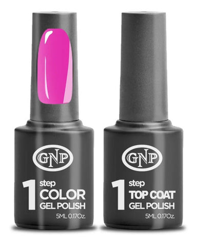 Kit De Esmalte Semipermanente De 1 Paso Gnp Color + Top Coat