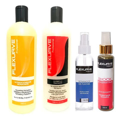 Shampoo Flexuave, Acondicionador,  Keratina Y Reparador Ptas