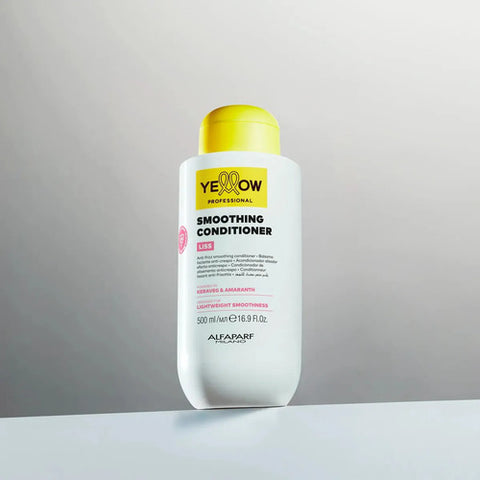 Acondicionador Yellow Alfaparf Liss 500ml Control Del Frizz Y Suavidad Para Cabello Lacio