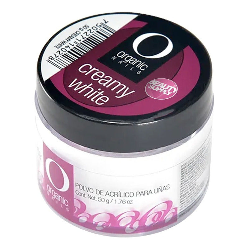 Polvo Acrílico Organic Nails Creamy White 50gr #bs