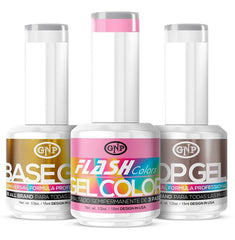 Kit Esmaltes Semipermanentes Gnp 15ml 21 Free + Base Y Top