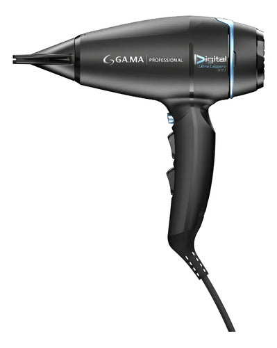 Secador Gama Bravo 80 2400w Iónico. Ultra Liviano 397grs Negro