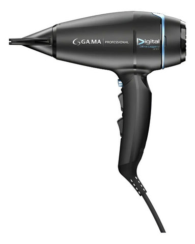 Secador Gama Bravo 80 2400w Iónico. Ultra Liviano 397grs Negro