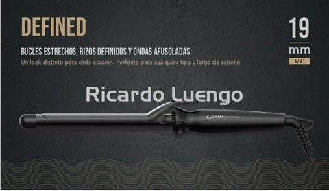 Buclera Gama Salon Curl 19mm Profesional Ondas Definidas Negro