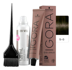 Kit Tinta Igora Color10 Schwarzkopf Con Oxidante Y Pincel