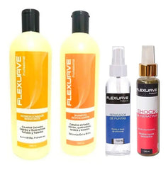 Shampoo Flexuave, Acondicionador,  Keratina Y Reparador Ptas