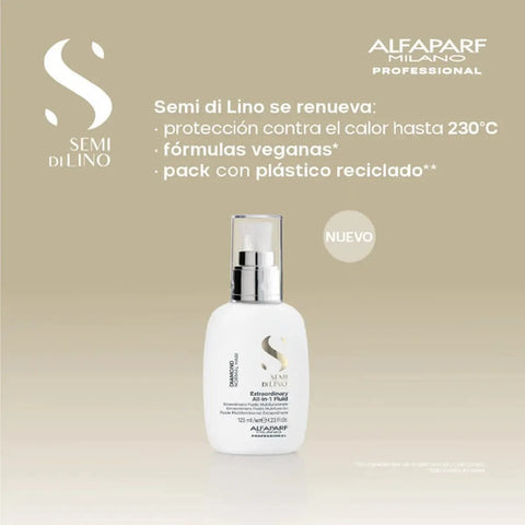 Fluido Leave-in Multifuncional Alfaparf Cabello Normal 125ml Alfaparf Milano Diamond Aceite Brillo