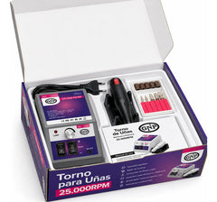 Lámpara Uv Para Uñas Gnp 280w Digital + Torno Gnp 25000 Rpm