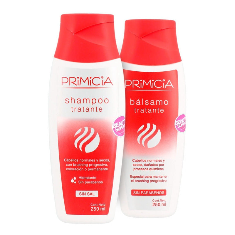 Shampoo Y Acondicionador Tratante Sin Sal Primicia 250ml