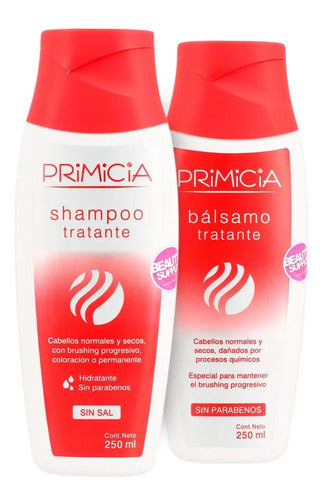 Shampoo Y Acondicionador Tratante Sin Sal Primicia 250ml