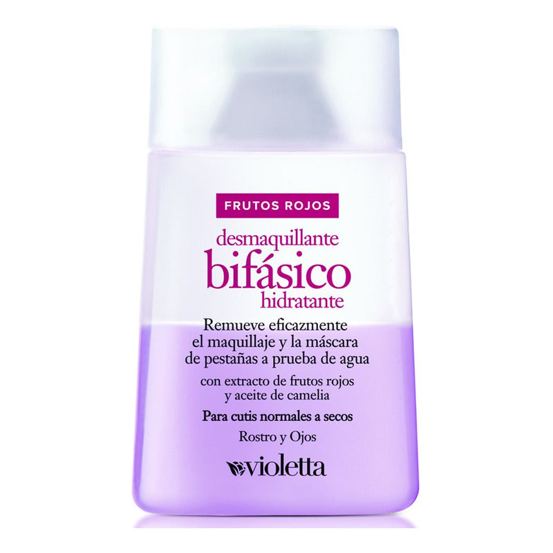 Desmaquillante Bifásico Violetta 110ml Frutos Rojos