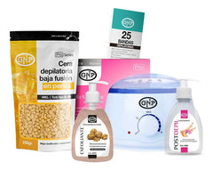Kit De Cera Depilatoria En Perlas Gnp Con Olla Y Exfoliante