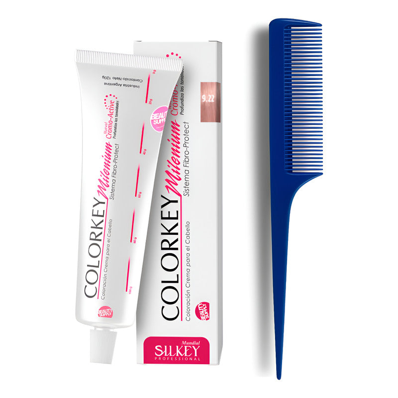 Kit Tinta Silkey Colorkey Milenium 120g + Peine De Cola 9.22