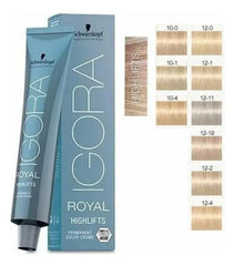 Tinta Igora Royal Highlifts Schwarzkopf, Todos Los Tonos