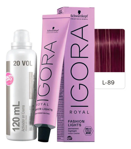 Kit Tinta Igora Fashion Lights Schwarzkopf Con Oxidante