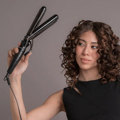 Buclera Triple Tubo Gama Triferro Salon Ondas Profundas Negro