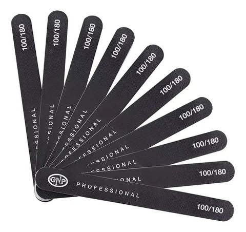 Pack X10 Lima Para Uñas Gnp Profesional 100/180