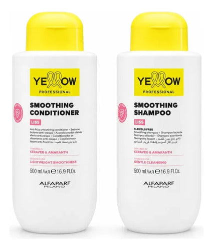 Duo Alisador Alfaparf Yellow Con Shampoo Y Acondicionador