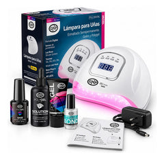 Kit Completo De Polygel Gnp Con Lampara Uv Led