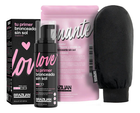 Kit Autobronceante Brazilian Love 150ml Con Guía + Guante