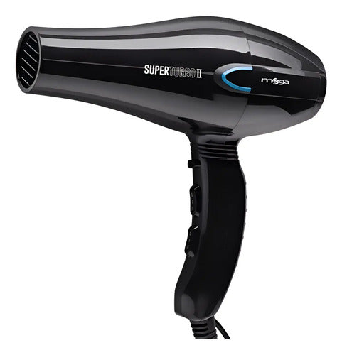 Secador De Pelo Profesional Mega Turbo Titan 2 2300w Nice Negro