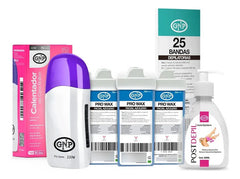 X3 Cera Depilatoria Gnp, Calentador De Cera, Bandas Y Aceite