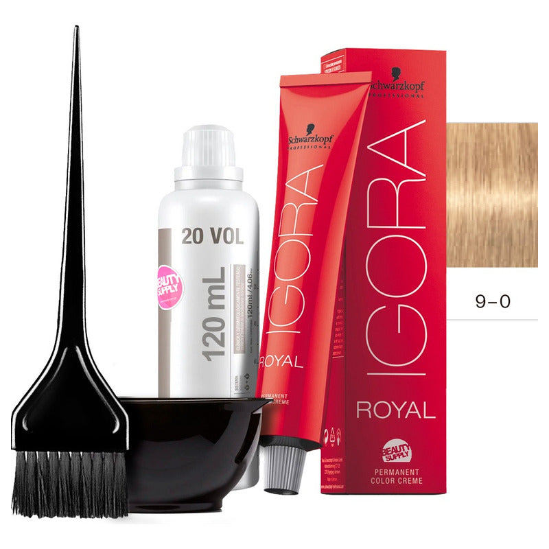 Kit Tinta Igora Royal Schwarzkopf + Bowl, Oxidante Y Pincel