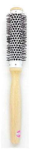 Cepillo Bamboo Térmico 25mm Mega Marrón