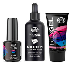 Combo De Uñas En Polygel Gnp Con Pomo 30gr + Base + Solucion