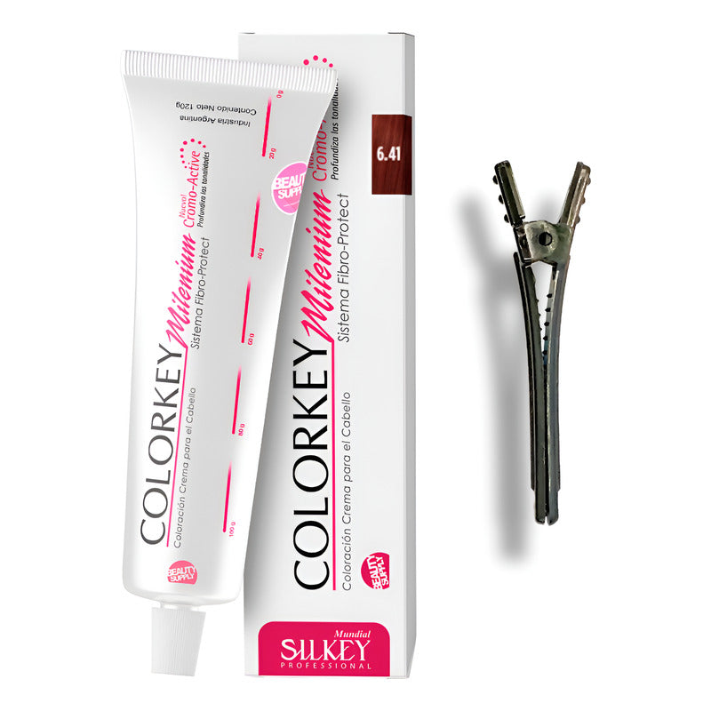 Tinta Silkey Colorkey Milenium 120g + Clip Pinza Plástica 6.41