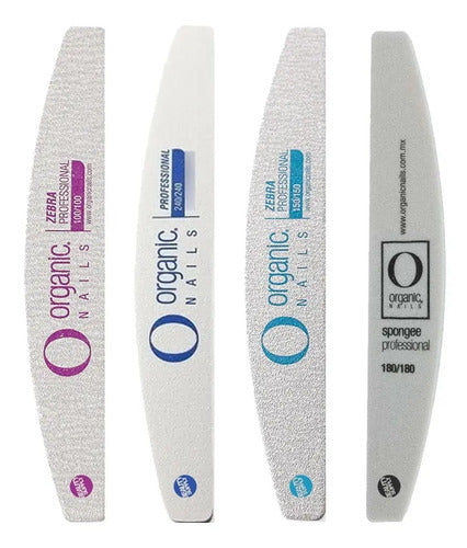 Pack De Limas Organic Nails Profesional + Lima Spongee