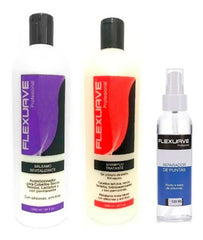 Shampoo Flexuave, Reparador Puntas Y Balsamo Revitalizante