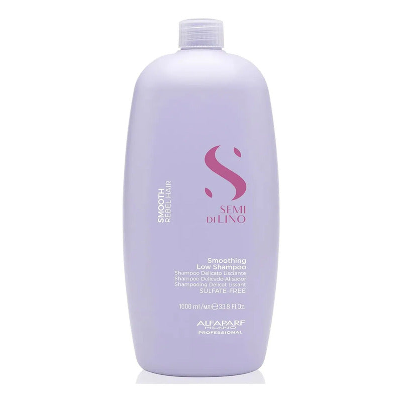 Shampoo Alfaparf Smooth 1000ml Anti Frizz, Cabellos Rebeldes