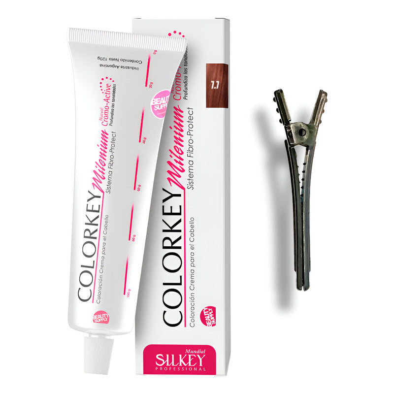 Tinta Silkey Colorkey Milenium 120g + Clip Pinza Plástica 7.7