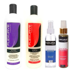 Shampoo Flexuave, Balsamo Revita,  Keratina Y Reparador Ptas