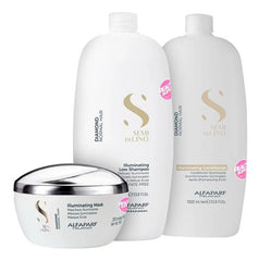 Combo Shampoo Acondicionador Y Mascara Alfaparf Diamond