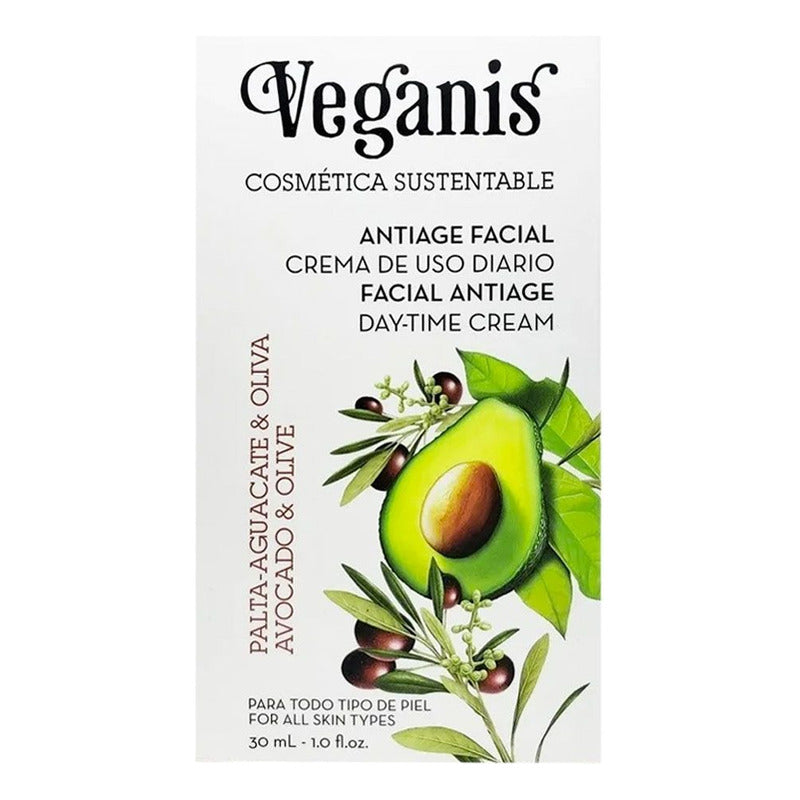 Crema De Día Veganis Detox Palta Y Oliva 30ml Crema Dia