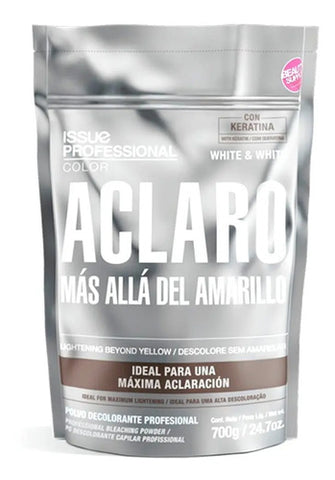 Polvo Decolorante Issue Professional White & White 700gr. Más Allá Del Amarillo