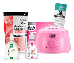 Kit Depilación Español Gnp Cera Perlas, Olla, Bandas Y Crema