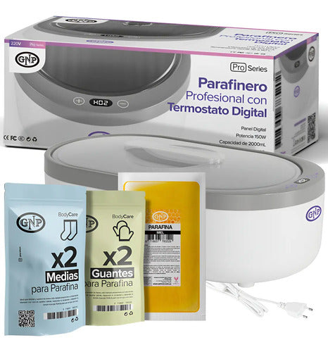 Kit Parafinero Gnp 2l Digital + Guantes + Medias + Parafina