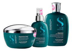 Shampoo+mascarilla+fluido Alfaparf Reconstruction Semi De Lino