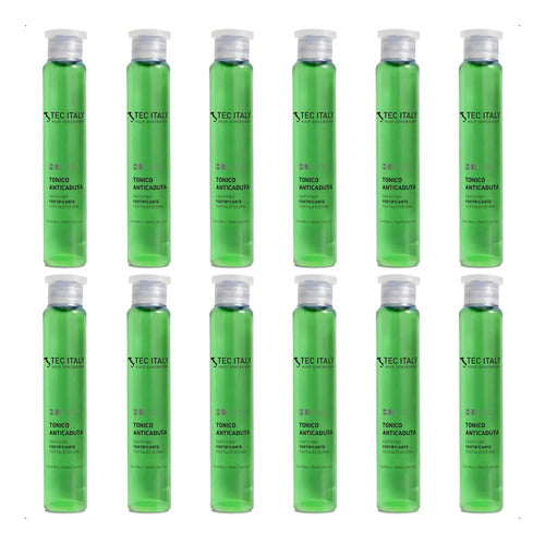 Ampollas Tec Italy Anti-caída X12 Fortalecimiento