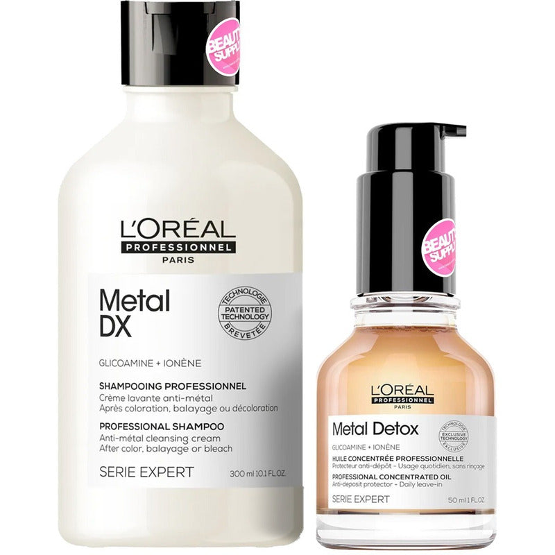 Shampoo Loreal Metal Detox + Aceite Oil Metal Detox 50ml